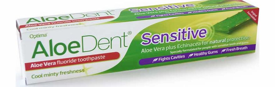 Unbranded Aloe Dent Toothpaste Sensitive   Fluoride 100ml