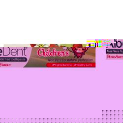 Unbranded AloeDent Childrens Strawberry Flavour