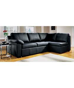 You can make much more use of the space in your living room with this versatile right handed leather
