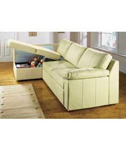 Make more use of the space in your living room - this corner group has under-seat storage and also