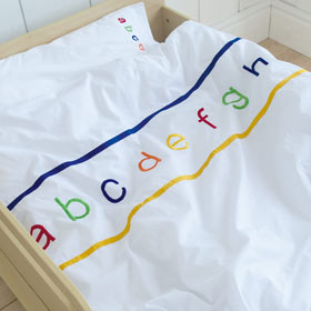 Unbranded Alphabet Duvet Set (Toddler) - SAVE 20 per cent