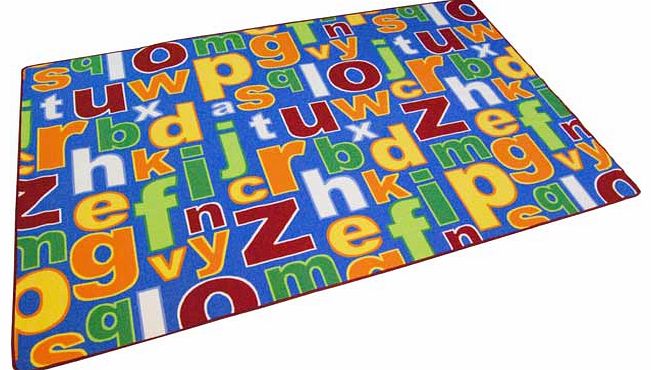 This bold alphabet-design playmat is sure to make a fantastic focal point to your childs bedroom or Playroom. Featuring the letters of the alphabet which your child can learn to associate with and apply during term-time! 100% polyamide. Non-slip back