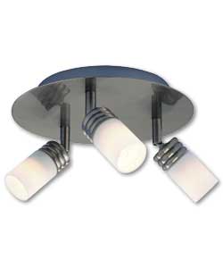 Alston Triple Plate Spotlight with Opal Glass Heads