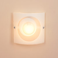 Alta Swirl Glass Wall Light Etched Finish