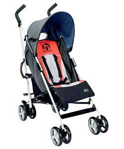 Aluflash Pushchair and Raincover in H Sport Red