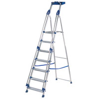 Aluminium 7 Tread Professional Step Ladder (H)2.40m