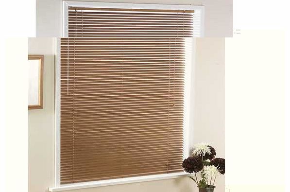 Aluminium Blind 50x160cm - Oak Effect
