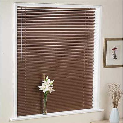 Aluminium Blind 50x160cm - Walnut