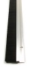 Aluminium brush seal draught excluder for fitting to the bottom of doors. Suitable for doors up to 9