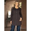 Soft handle knit with feature buttons, empire seam and front pockets. Washable. 35 Cotton, 28 Viscos