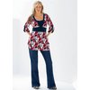 Unbranded Amara Plus Print Jersey Tunic Top