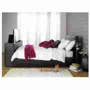 Unbranded Amarey Double TV bed, Brown with Slumber