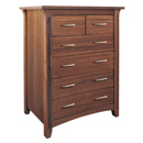 The Amazon range of dark wood bedroom furniture is a simple yet stylish design made in solid and
