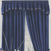 Ambassador Velour Curtains Navy 117 x 183cm