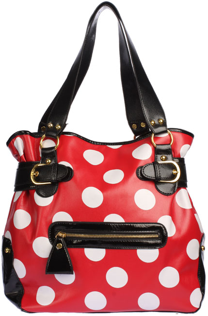 Unbranded Amber polker dot tote bag