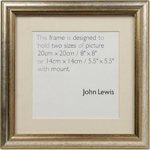 Traditional photo frame hand finished in silver leaf.