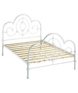 Amelia White Double Bedstead - Frame Only