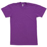 American Apparel - Poly-Cotton Short Sleeve Crew Neck, Orchid, L