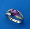 Amethyst & Diamond Fancy Ring