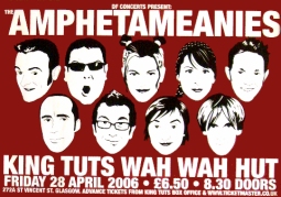 AMPHETAMINES King Tuts 28th April 2006 Music Poster 42x30cm