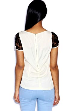 Unbranded Amy Lace Detail Blouse