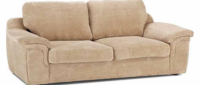 Unbranded Amy Large Cord Fabric Sofa - Mink