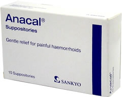 Anacal Suppositories 10x