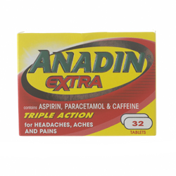 For the symptomatic treatment of mild to moderate pain including headache, migraine, neuralgia, toot