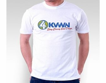 Unbranded Anchorman Network White T-Shirt Large ZT Xmas