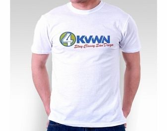 Unbranded Anchorman Network White T-Shirt Small ZT Xmas