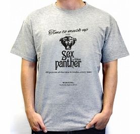 Unbranded Anchorman Sex Panther Musk Grey T-Shirt Large ZT