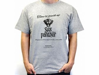 Unbranded Anchorman Sex Panther Musk Grey T-Shirt X-Large ZT