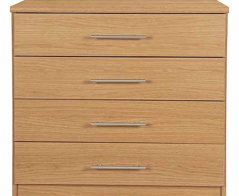 The Anderson is a great value. simple but elegant furniture range that will suit any home. This oak effect coffee table features a handy drawer and stylish metal handle. Part of the Anderson collection. Size H32.8. W89.2. D49.6cm. 1 drawer with metal