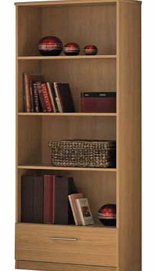 The Anderson is a great value. simple but elegant furniture range that will suit any home. This oak effect bookcase features adjustable shelves and a drawer with a stylish metal handle. Part of the Anderson collection Size H183. W71.2. D32.9cm. 1 fix