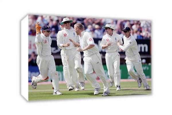 Unbranded Andrew Flintoff celebrates with team mates and#8211; Canvas collection