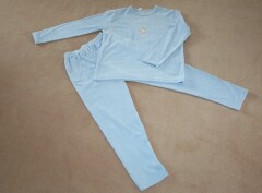Ex-george pale blue pyjamas with an angel embroidered on the front