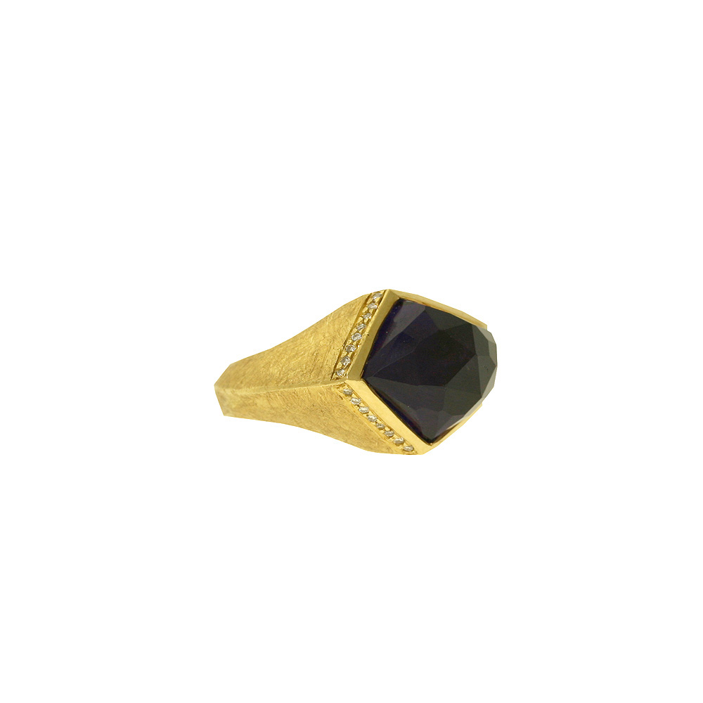 Unbranded Angle Ring - Amethyst