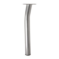 Angled Furniture Leg Silver Grey Effect