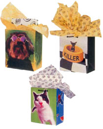 pet theme gift bags