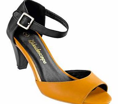 These fashionable ankle strap sandals are beautiful. With a statement colour for the front and flattering back Sandals Features: All: Other materials Heel height approx. 7 cm (2 ins) This item is part of our exclusive Spring 2015 range, due to launc