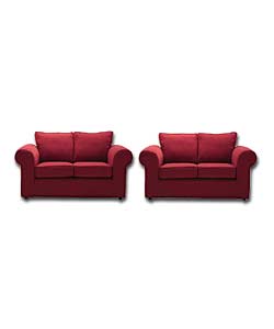 Anna Large Terracotta Sofabed and Free Sofa