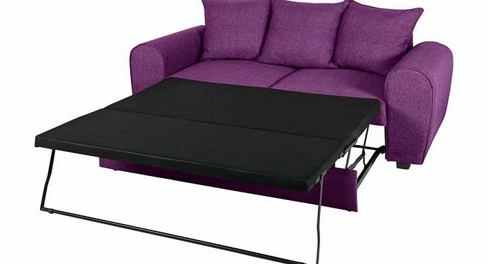 Unbranded Anne Fabric Sofa Bed - Aubergine