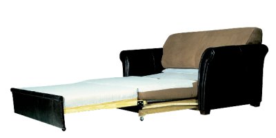 A classically-styled double sofa bed with storage space.For ease of movement, beds can be broken