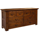Antibes Dark oak his and hers chest of drawers