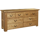 Antibes Light oak his and hers chest of drawers
