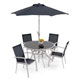 Unbranded Antigua 1.2m Garden Table and 4 Stacking Chairs Set