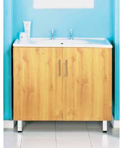 Antique Pine Vanity Sink Unit