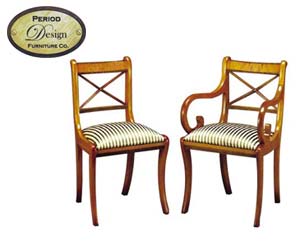 Antique replica cross stick chair