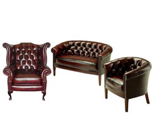 Beautifully hand finished chesterfield tub seats. Replicated from the Victorian period. Rolled back 