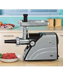 Powerful 550 watt. On/off/reverse toggle switch. Heavy duty knob and tray. Exchangeable cutting plat